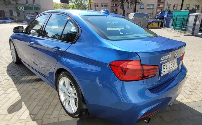 BMW Seria 3 cena 79500 przebieg: 124992, rok produkcji 2017 z Gliwice małe 191
